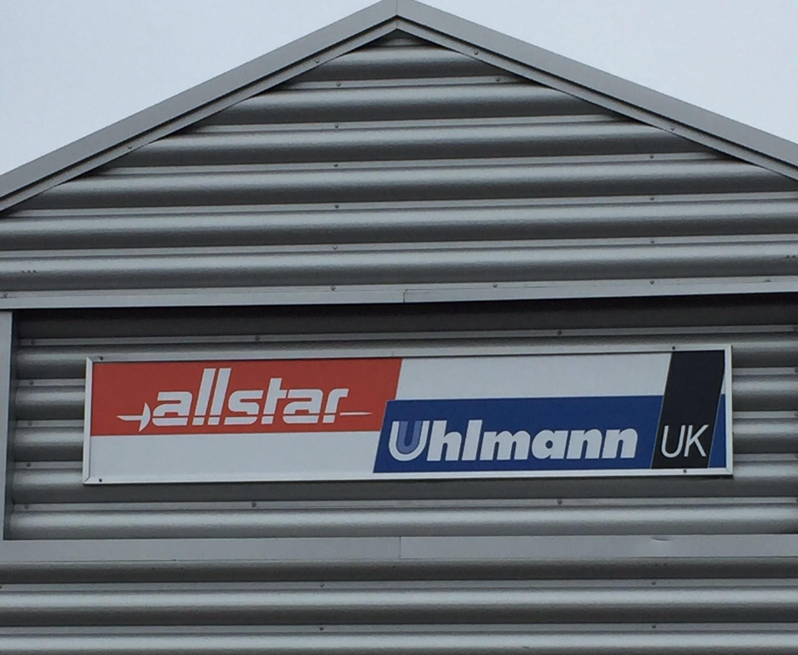Allstar Uhlmann logo on the shop sign